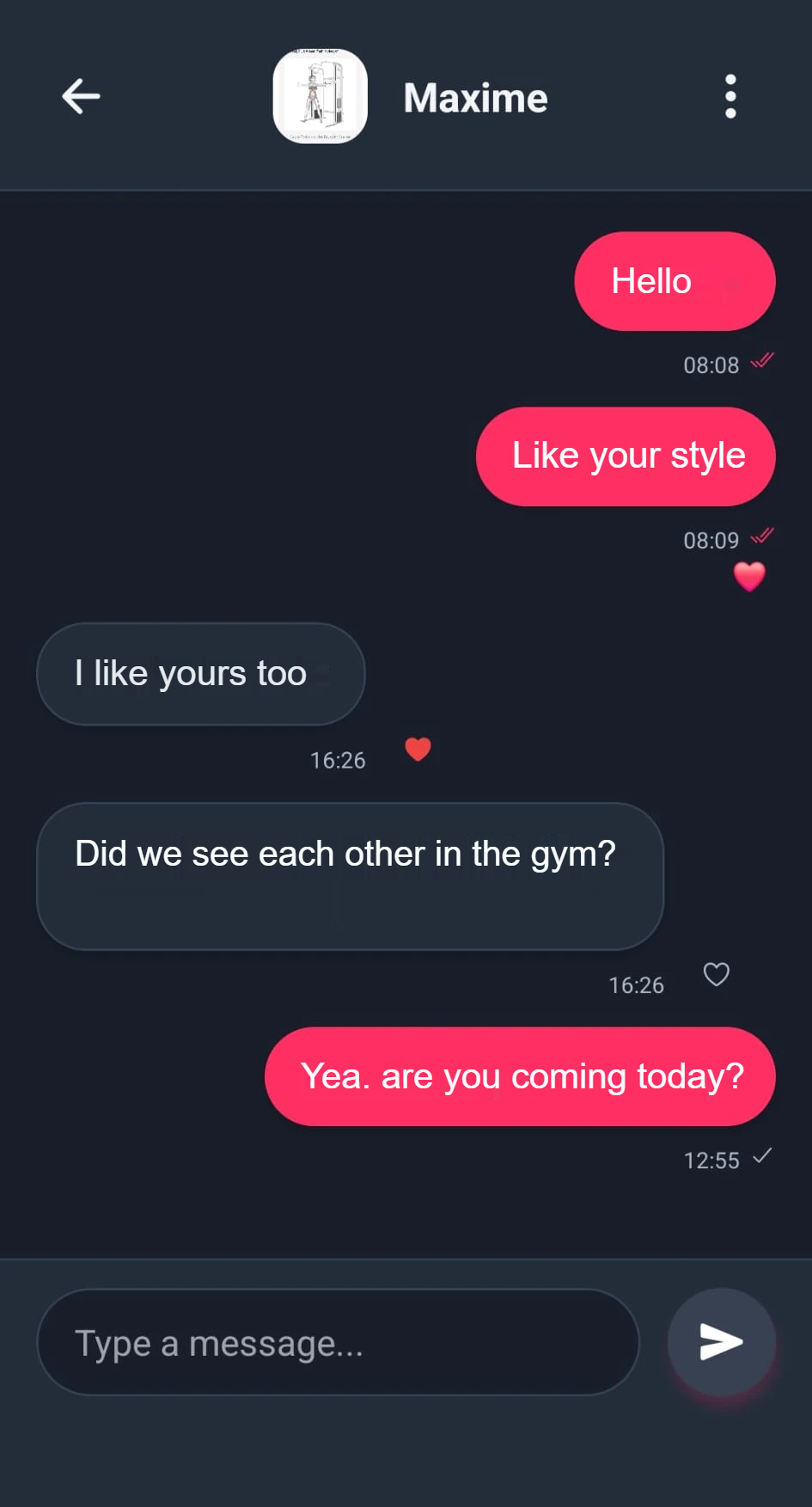 Chat screen